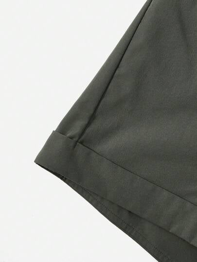 SHEIN Essnce لباس علوي رسن & بنطلون قصير بدون حزام