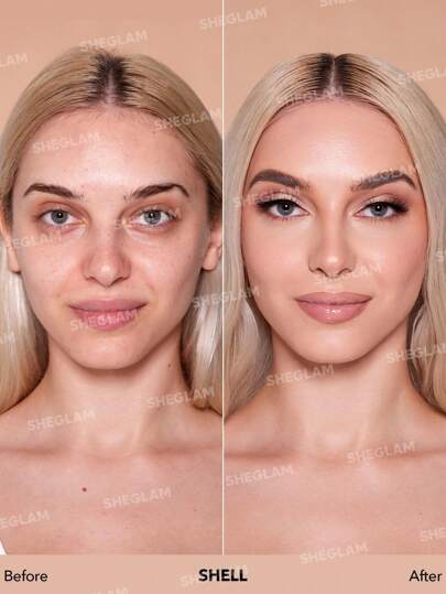 SHEGLAM كريم أساس مرطب من Skinfinite-عينة من كريم الأساس المرطب الخالي من العيوب-تغطية غير مرئية لإخفاء المسام-كريم أساس سائل خفيف الوزن طبيعي ناعم غير دهني--كريم أساس الشتاء علامة تجارية جمال مكياج ميكب مستحضرات تجميل للنساء الفتيات مثالي لفصل الشتاء الر