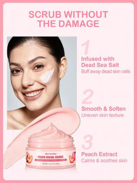مقشر وجه SlowSunday Peach Face، خوخ، تقشير لمشاكل الوجه، العناية بالبشرة، ليوم الحب، هدية عيد الحب، هدية عيد الحب، لرمضان ومهرجان رمضان وهدايا