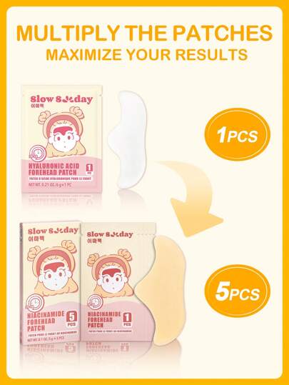 رقعة جبهة النياسين اميد SlowSunday 5 PCS، تحسين تجاعيد الجبهة، لخريف/الخريف، K Beauty، ليوم الحب، هدية عيد الحب، هدية عيد الحب، لرمضان ومهرجان رمضان وهدايا
