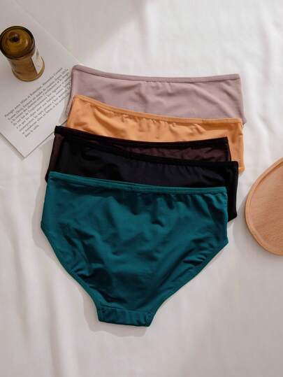 Shein Underwear&Sleepwear Basics سروال داخلي بسيط أسلوب أساسي 5 قطع