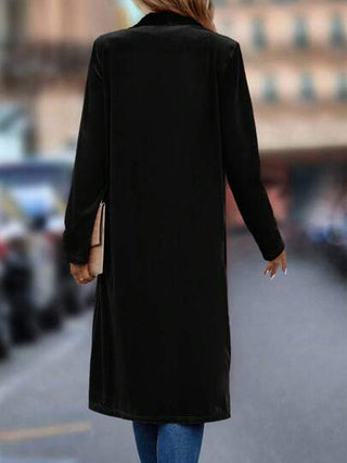 Clasi معطف موحدة اللون مفتوح امامي