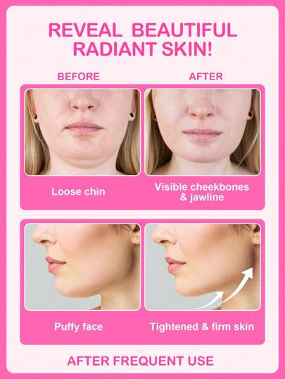 رقعة الذقن SlowSunday 3 PCS، وجه على شكل حرف V، رفع وتثبيت، لخريف/الخريف، K Beauty، ليوم الحب، هدية عيد الحب، هدية عيد الحب، لرمضان تجمعات مهرجان رمضان