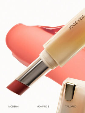 JOOCYEE أحمر الشفاه المرطب الرائع باللون الوردي الرمادي (Glazed Rouge 523) للعناية بالشفاه المرطبة والترطيب والملئ الطويل الأمد والذي لا يترك أثرًا على الشفاه