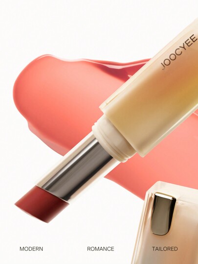 JOOCYEE أحمر الشفاه المرطب الرائع باللون الوردي الرمادي (Glazed Rouge 523) للعناية بالشفاه المرطبة والترطيب والملئ الطويل الأمد والذي لا يترك أثرًا على الشفاه