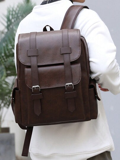حقيبة ظهر للكمبيوتر المحمول بسعة كبيرة 37.5 سم، حقيبة ظهر للمراهقين والرجال من جلد البولي يوريثان، حقيبة مدرسية مع سحابات، حقيبة سفر مقاومة للماء، حقيبة متعددة الوظائف عصرية وكاجوال، هدايا عيد الحب والكريسماس، حقيبة هيب هوب كلاسيكية، حقيبة مدرسية، حقيب...