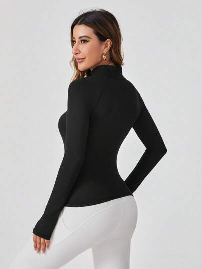 Sport Studio جاكيت رياضي سستة موحدة اللون