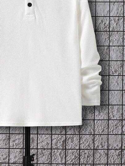 SHEIN تي شيرت أزرار أمامية ولد طفل