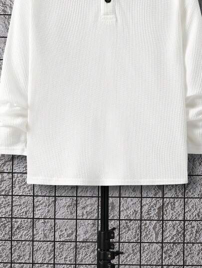SHEIN تي شيرت أزرار أمامية ولد طفل