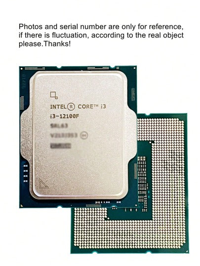 intel معالج Intel Core I3 12100f Cpu 3.3 جيجا هرتز رباعي النواة ثماني الخيوط 58 وات 12 متر Lga 1700 بدون مروحة