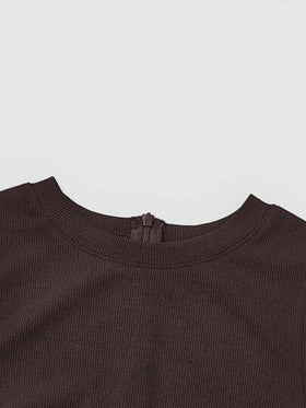 SHEIN MOD بدسويت بساق واسع موحدة اللون