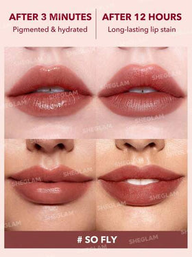 SHEGLAM أحمر شفاه Take A Hint-So Fly ملمع شفاه متغير اللون يدوم طويلاً بلمسة نهائية شديدة اللمعان طوال اليوم ومرطب غير لزج للشفاه الجافة أحمر شفاه سائل Pink روج تنت أرواج علامة تجارية جمال مكياج ميكب مستحضرات تجميل للنساء الفتيات مثالي لفصل الشتاء الربيع