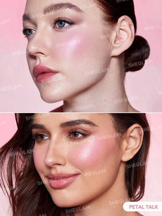 SHEGLAM أحمر خدود سائل Color Bloom-أحمر خدود سائل Petal Talk مقاوم للماء يدوم طويلاً ذو صبغة عالية لا يتلاشى توهج طبيعي يدوم طويلاً مكياج خفيف الوزن للوجه عيد الميلاد أحمر خدود وردي ساخن عيد الأب التخرج عيد الميلاد العطلة الربيع الصيف Y2K فاخر أزياء...