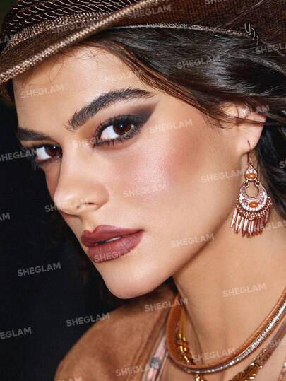 SHEGLAM لوحة ظلال العيون Live To Roam المكونة من 8 ألوان لامعة غير لامعة بلون بني فاتح معدني بلون بني فاتح ظلال عيون قابلة للمزج بلون بني من مجموعة Christmas عيد الأب التخرج عيد الميلاد العطلة الربيع الصيف Y2K فاخر أزياء مكياج مستحضرات التجميل حفل...