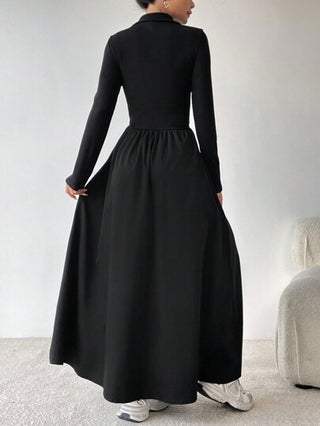 فساتين حريمي EZwear فستان خط A بسحاب أمامي