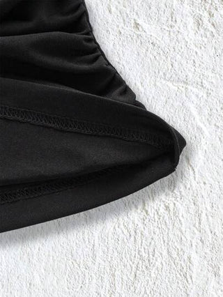 EZwear خزان صيفي أحادي اللون بغضون جانبي للاستخدام اليومي