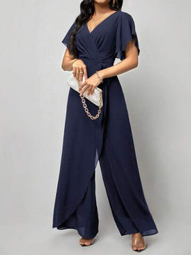 SHEIN Clasi بدسويت بساق واسع للنساء اكمام فراشة