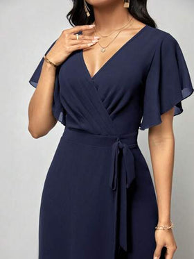 SHEIN Clasi بدسويت بساق واسع للنساء اكمام فراشة