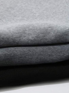 SHEIN LUNE طقم كاجوال للنساء يتكون من هودي بنسيج فرو وبنطال مطرز بسحاب الخصر وأساور
