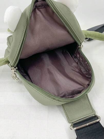 حقيبة صدر كرتونية من النايلون على شكل ضفدع، مقاومة للماء، حقيبة عبر الجسم، حقيبة خصر، حقيبة كتف، حقيبة عمل/رياضة خفيفة الوزن، مضادة للسرقة، هدية للصديق/الزوج/الأولاد،حقيبة ظهر للخريف والكريسماس والتسوق، حقيبة كمبيوتر محمول للشتاء وعيد الشكر والخروج وال...