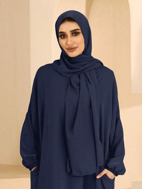 طقم الحجاب (العباءة) اليومي البسيط للصلاة المستخدم النسائي، قطعة واحدة