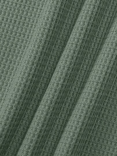 SHEIN قميص بولو بأكمام طويلة نصف سحاب بلون أحادي للأولاد