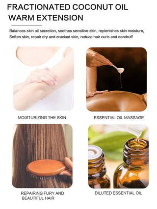 خالص جوزة الهند زيت - الاسترخاء اداة تدليك زيت , سائل زيت الى زيت اساسي - بشرة , شفاه , جسم & شعر زيت مرطب &
