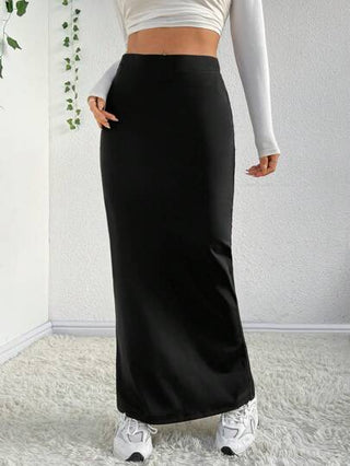 EZwear تنورة بتصميم حورية البحر بلون خالص