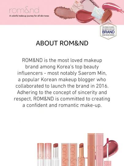 Rom&nd رومند جوسي لاستنج تينت 14 موف مون، أحمر شفاه سائل، لمعان عالي، تأثير مكياج مشرق، ترطيب طويل الأمد، تفتيح، مستحضرات تجميل طبيعية، أحمر شفاه يومي، مكياج كوري، طقم هدايا، 4 جرام / 0.14 أونصة