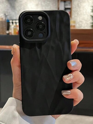 قطعة واحدة غطاء هاتف بتصميم موجات المياء الملمس الناعم والباهت متوافق مع هاتف iPhone