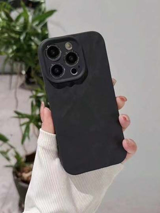 قطعة واحدة غطاء هاتف بتصميم موجات المياء الملمس الناعم والباهت متوافق مع هاتف iPhone