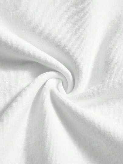 SHEIN قميص تي شيرت قصير الأكمام بياقة دائرية مع رسوم كرتونية للتزلج، مناسب للصيف