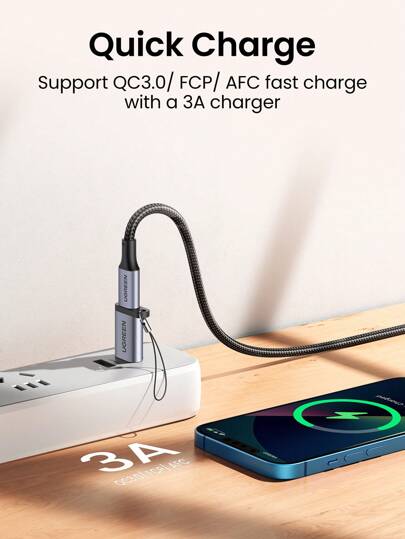 UGREEN محول يو جرين من USB A 3.0 ذكر إلى USB 3.1 نوع C أنثى