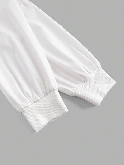 EZwear سترة المرأة الصلبة اللون اقتصاص