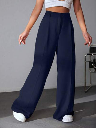 EZwear بنطلون ذو خصر عالي باللون الأحادي,ملابس رمضان