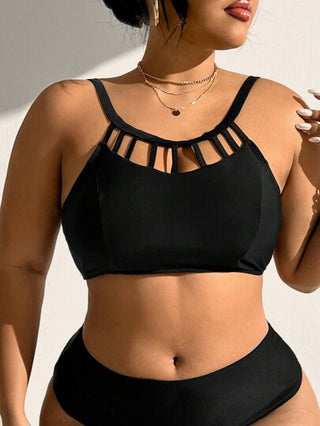 Swim Chiccia ملابس سباحة بتصميم مفتوح بحجم كبير بلون واحد للصيف
