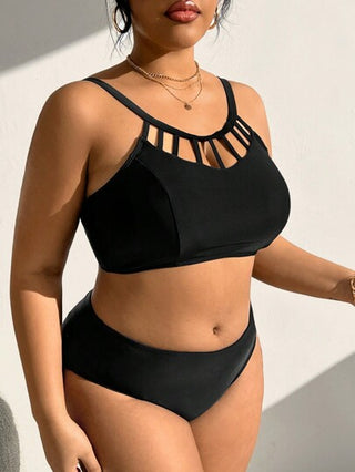 Swim Chiccia ملابس سباحة بتصميم مفتوح بحجم كبير بلون واحد للصيف