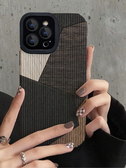 1 قطعة من علبة الهاتف الناعمة للسقوط الرقيقة المطبوعة بزخرفة خشبية عتيقة متوافقة مع iPhone و Samsung Galaxy S20 / S20 Plus / S20 Pro / S20 Ultra