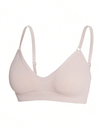 Shein Underwear&Sleepwear Basics 3 قطع حمالات صدر نسائية بلون سادة