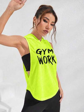 SHEIN Core Rhythm ملابس علوية خزان رياضي ذو ظهر متقاطع مطابق للجسم، ملابس علوية خزان للتمارين الرياضية
