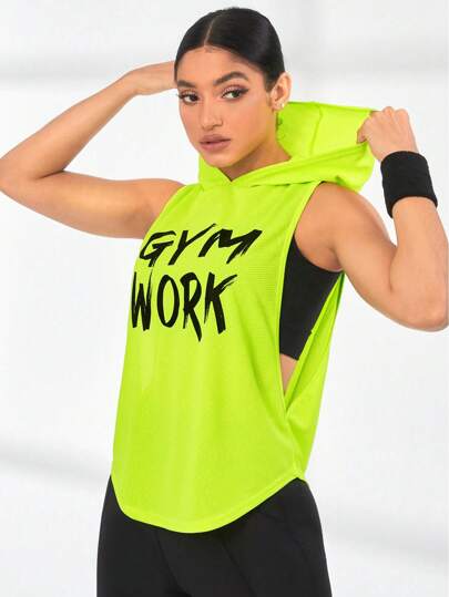 SHEIN Core Rhythm ملابس علوية خزان رياضي ذو ظهر متقاطع مطابق للجسم، ملابس علوية خزان للتمارين الرياضية