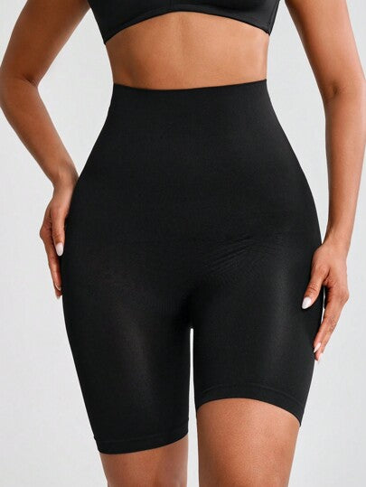 Shape سراويل نسائية عالية الخصر لتصحيح الجسم بلون سادة