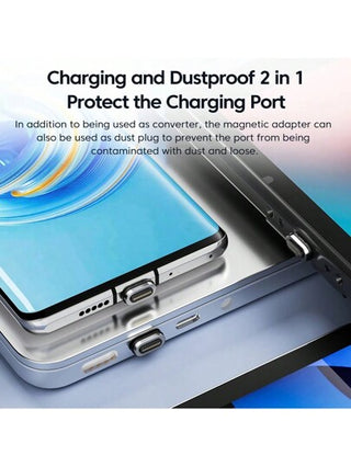 محول مغناطيسي Toocki OTG 100 واط من USB C إلى موصل النوع C متوافق مع Mi Oneplus Apple Laptop شحن سريع محول USBC