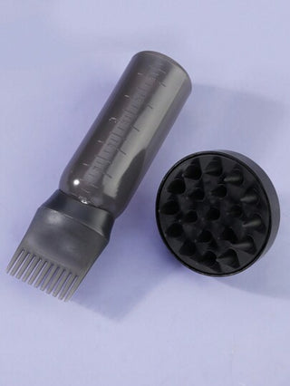 2 قطعة زجاجة غسيل الشعر و زجاجة شامبو جاف + فرشاة شعر, زجاجة صبغة مع مقياس, مُبيض, زجاجات علاج بالزيت, أدوات تصفيف الشعر, أسود، أدوات الشعر، منتجات وإكسسوارات الشعر للصالون الحلاقة، أساسيات السفر