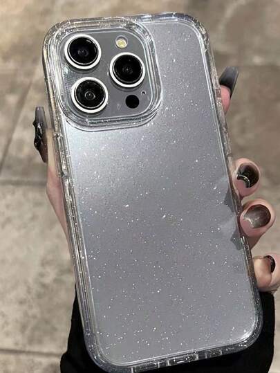 ROMWE غطاء هاتف أنيق يلمع وشفاف ويحمي الهاتف من التساقط متوافق مع Iphone 11 12 13 14 15 Pro Max