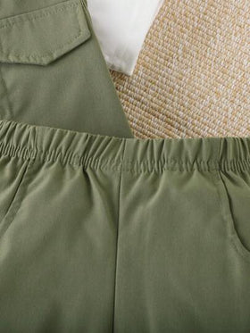 SHEIN ثلاثية قطع لباس صبي رضيع عملي رياضي لأجواء الصيف