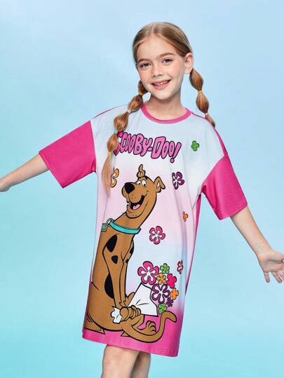بيجاما SCOOBY-DOO X  بيجامة فتاة متوسطة برسوم كرتونية و حروف