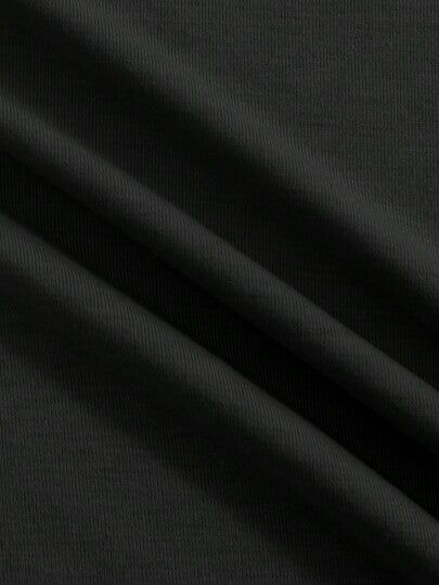 ROMWE MEN Goth تي شيرت تي شيرت كم قصير مطبوع برموز جوتيك مناسب للارتداء اليومي في الربيع والصيف ، للمدرسة