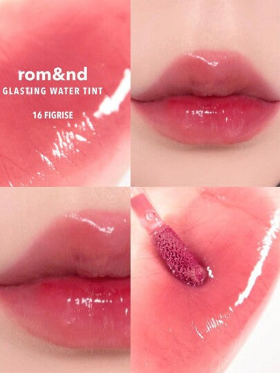 Rom&nd تينت مائي دائم 16 FIGRISE، أحمر شفاه سائل من Romand، لمعة الشفاه، غير لزج، عالي اللمعان، تأثير مكياج مشرق، ترطيب طويل الأمد، يعزز لون الشفاه، مكياج طبيعي، تينت الشفاه اليومي، مستحضرات تجميل كورية، طقم هدايا، 4 جرام/0.14 أونصة
