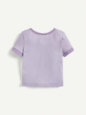 Cozy Pixies ملابس داخلية شتوية قصيرة الأكمام للرضع بناتي مقاس مضبوط أربع قطع/طقم مع دب محبوب، نقش نقطة مائلة ونقش زهور